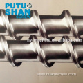 Bimetallic extrusion screw barrel for extruder machine